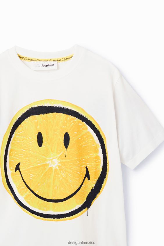 Desigual chico camiseta de manga corta con emoticón VZ26R01782 ropa
