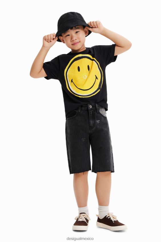 Desigual chico camiseta de manga corta con emoticón VZ26R01831 ropa
