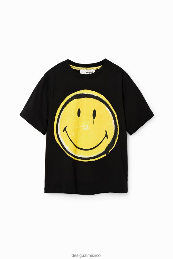 Desigual chico camiseta de manga corta con emoticón VZ26R01831 ropa