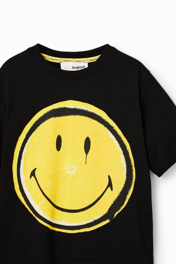 Desigual chico camiseta de manga corta con emoticón VZ26R01831 ropa