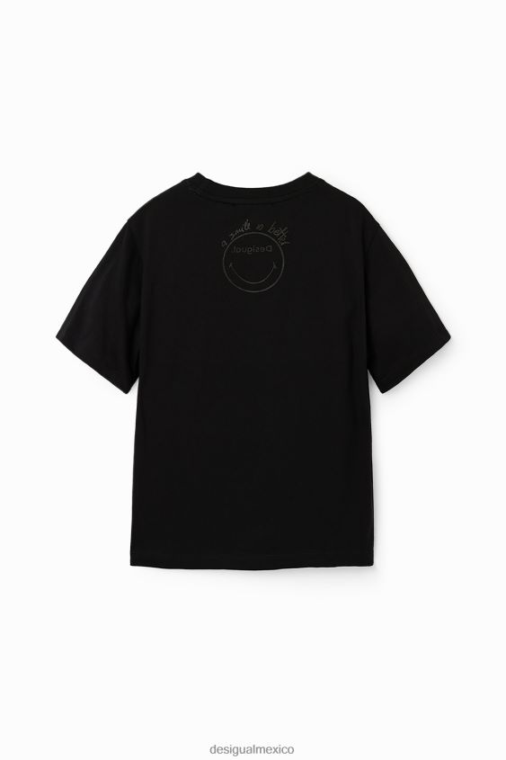 Desigual chico camiseta de manga corta con emoticón VZ26R01831 ropa