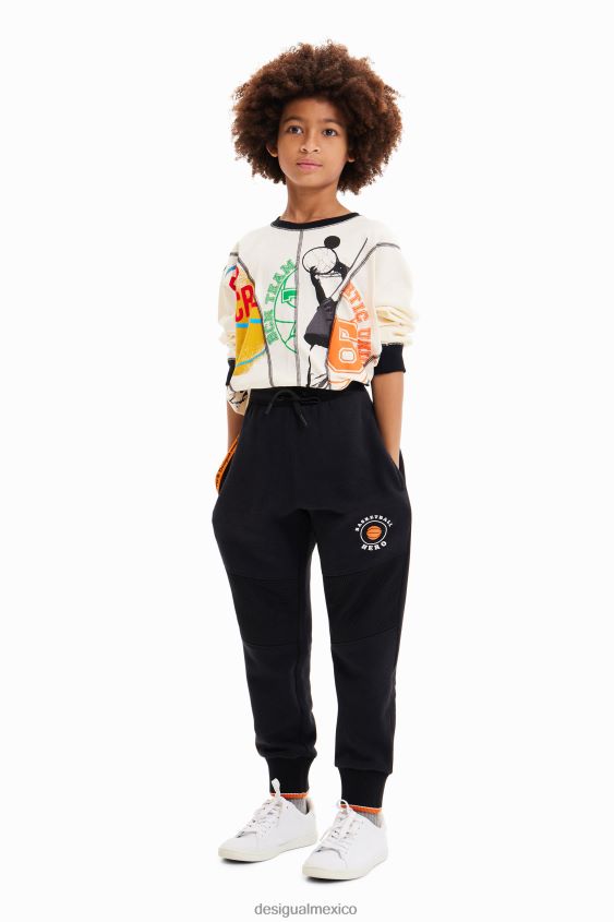 Desigual chico camiseta deportiva con patchwork VZ26R01778 ropa