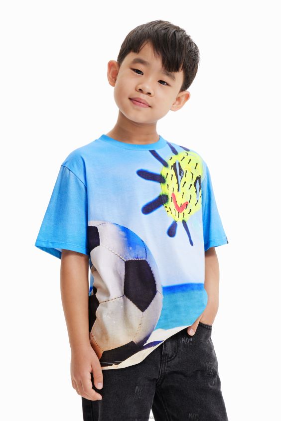 Desigual chico camiseta fotográfica de fútbol VZ26R01809 ropa