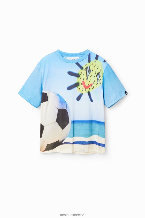 Desigual chico camiseta fotográfica de fútbol VZ26R01809 ropa
