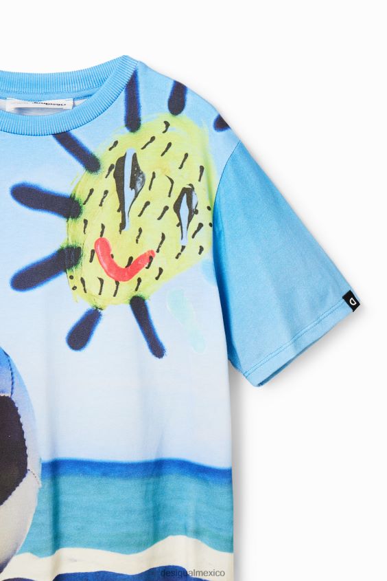 Desigual chico camiseta fotográfica de fútbol VZ26R01809 ropa