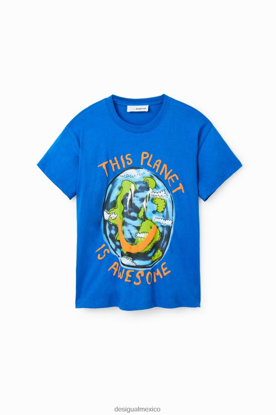 Desigual chico camiseta oversize con planetas VZ26R01792 ropa