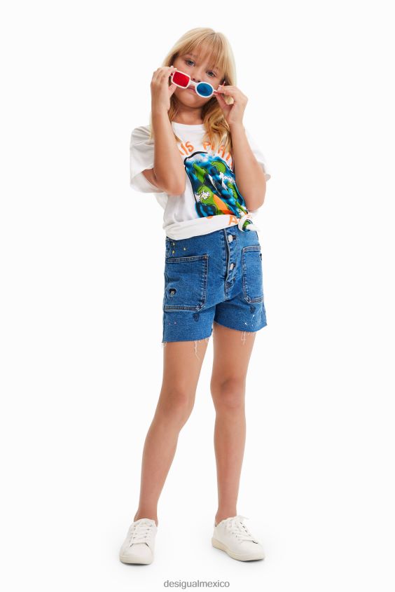 Desigual chico camiseta oversize con planetas VZ26R01806 ropa