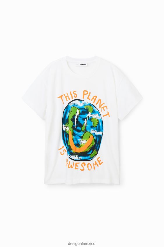 Desigual chico camiseta oversize con planetas VZ26R01806 ropa