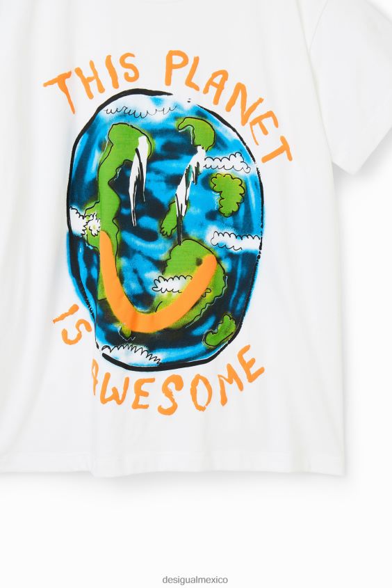 Desigual chico camiseta oversize con planetas VZ26R01806 ropa