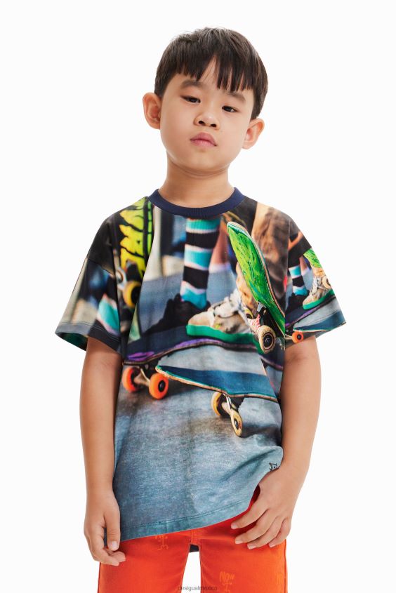 Desigual chico camiseta skate fotográfica VZ26R01888 ropa
