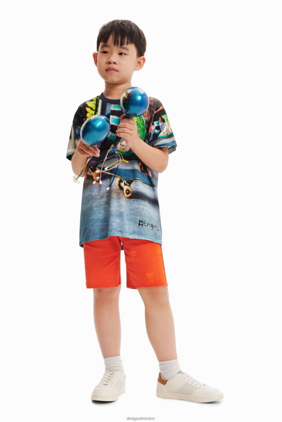 Desigual chico camiseta skate fotográfica VZ26R01888 ropa
