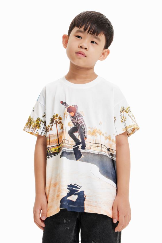 Desigual chico camiseta skater fotográfico VZ26R01858 ropa