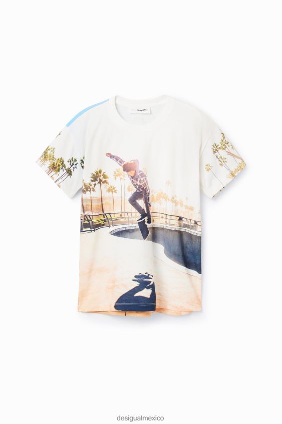 Desigual chico camiseta skater fotográfico VZ26R01858 ropa