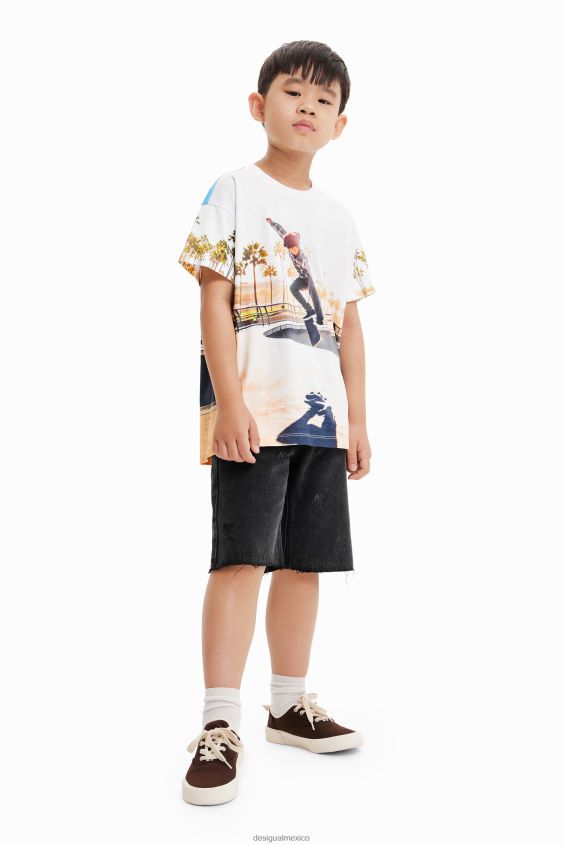 Desigual chico camiseta skater fotográfico VZ26R01858 ropa