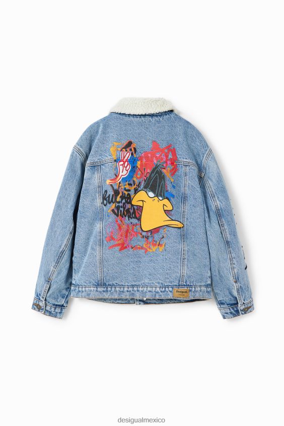 Desigual chico chamarra estilo camionero de mezclilla de looney tunes VZ26R01708 ropa