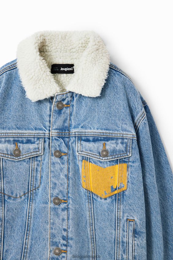 Desigual chico chamarra estilo camionero de mezclilla de looney tunes VZ26R01708 ropa