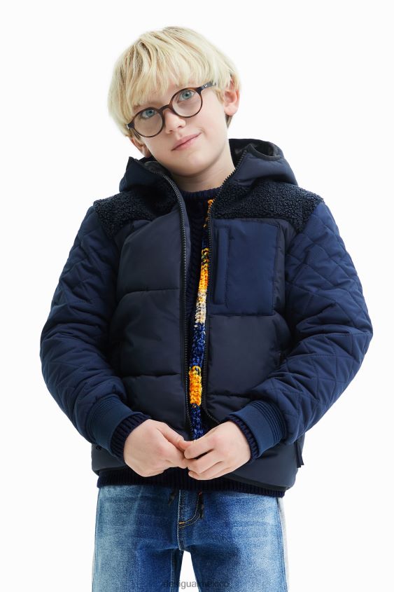 Desigual chico chaqueta acolchada con capucha VZ26R01870 ropa