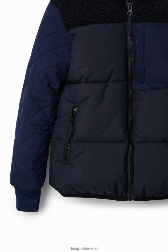 Desigual chico chaqueta acolchada con capucha VZ26R01870 ropa