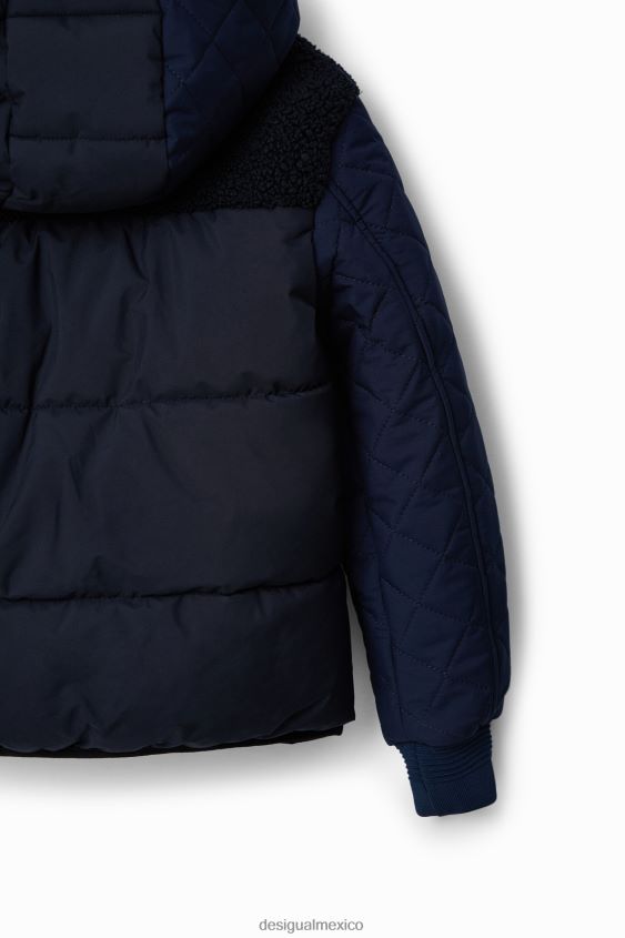 Desigual chico chaqueta acolchada con capucha VZ26R01870 ropa