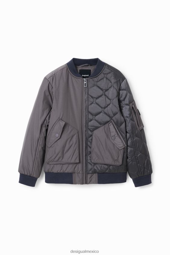 Desigual chico chaqueta acolchada con parches VZ26R01747 ropa