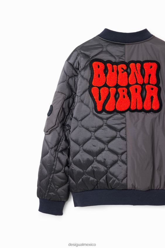 Desigual chico chaqueta acolchada con parches VZ26R01747 ropa