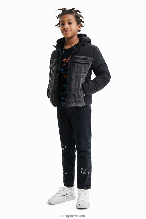 Desigual chico chaqueta acolchada híbrida VZ26R01872 ropa