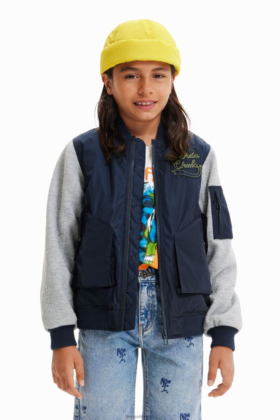 Desigual chico chaqueta bomber universitaria VZ26R01856 ropa