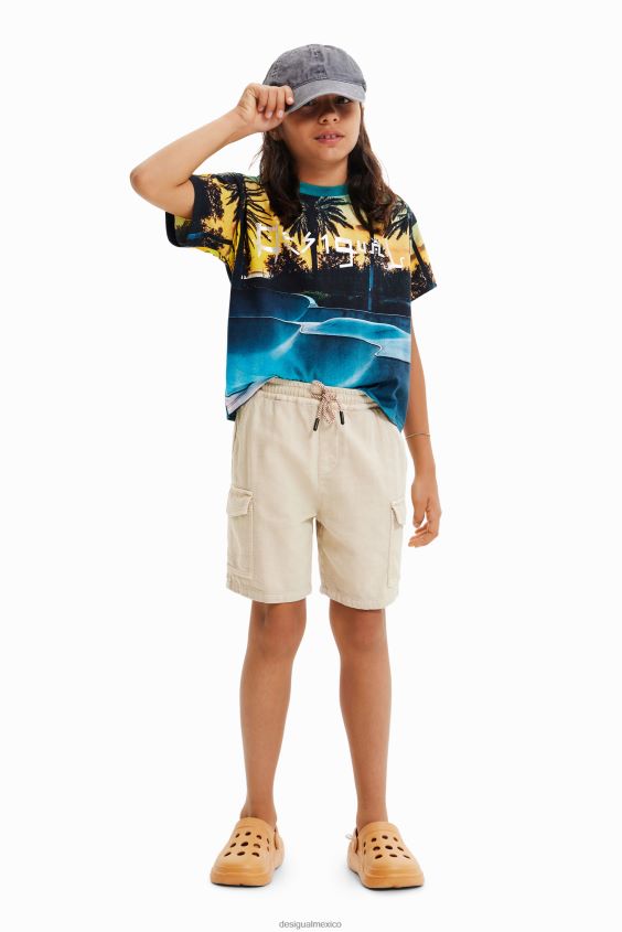 Desigual chico bermudas con bolsillo cargo VZ26R01820 ropa