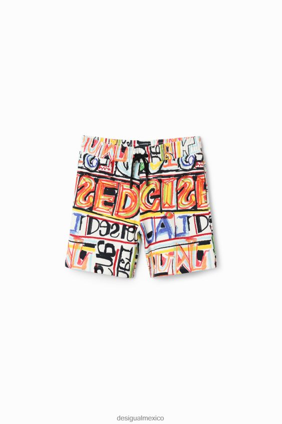 Desigual chico bermudas estilo jogger con letras VZ26R01714 ropa