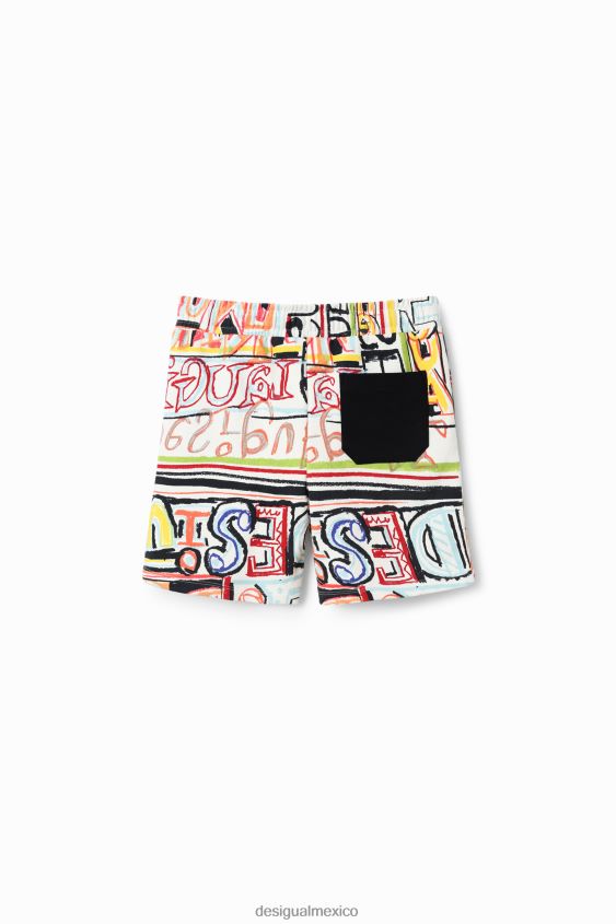 Desigual chico bermudas estilo jogger con letras VZ26R01714 ropa