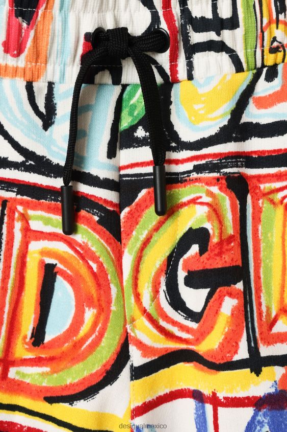 Desigual chico bermudas estilo jogger con letras VZ26R01714 ropa