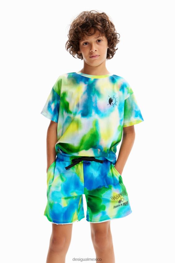 Desigual chico bermudas tipo jogger en acuarela VZ26R01743 ropa