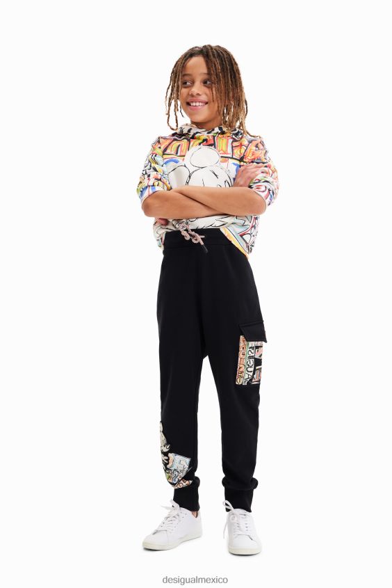 Desigual chico joggers de mickey mouse de disney VZ26R01883 ropa
