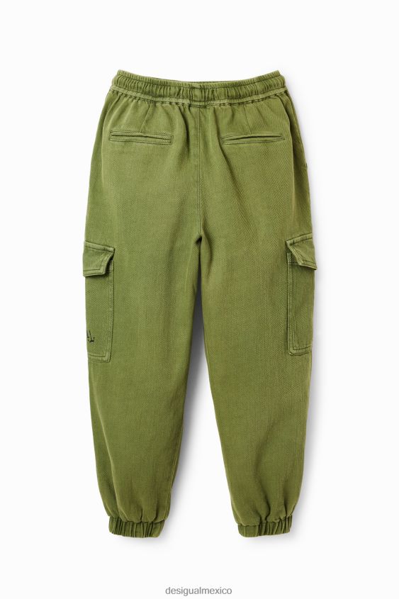 Desigual chico pantalones con bolsillo cargo VZ26R01784 ropa