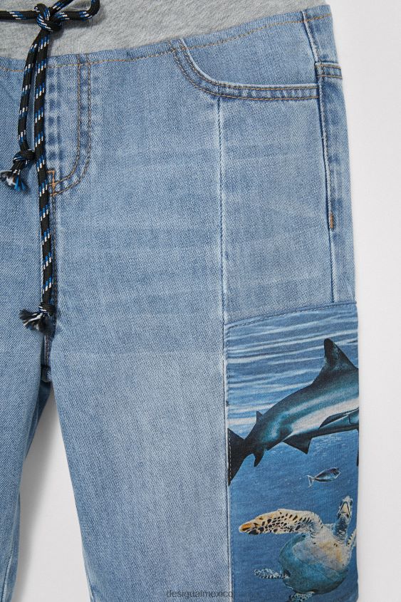 Desigual chico pantalones cortos híbridos de pescado VZ26R01757 ropa