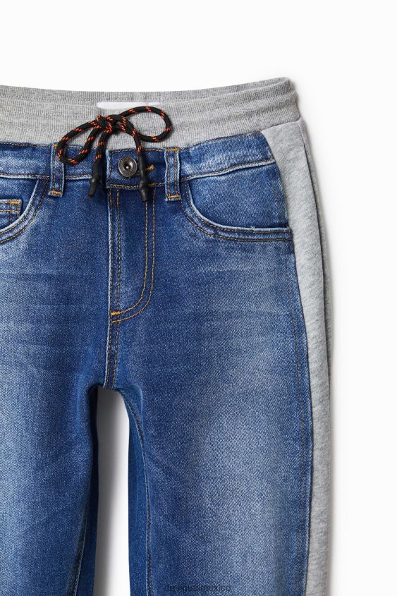 Desigual chico pantalones joggers de denim híbrido VZ26R01779 ropa