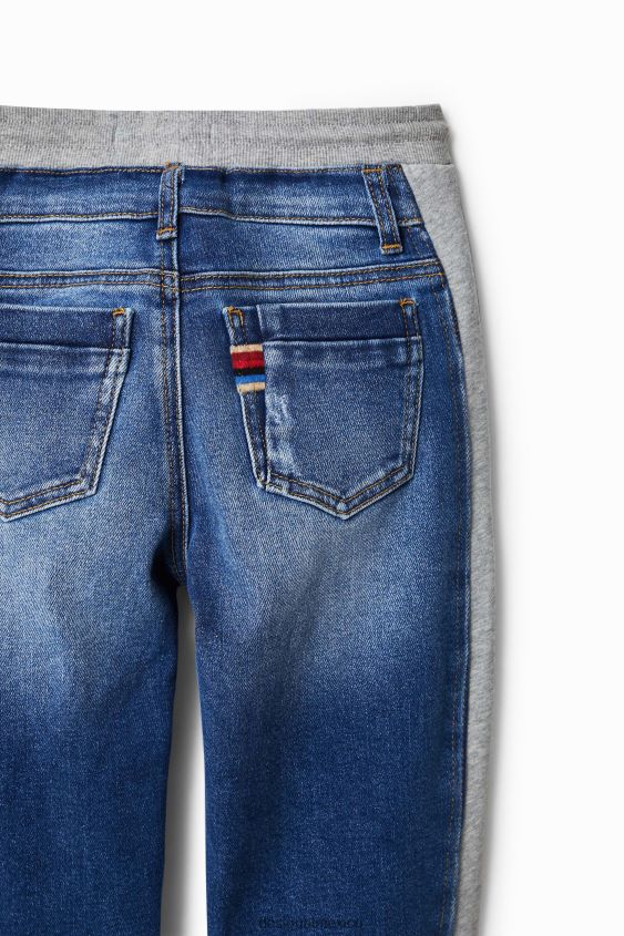 Desigual chico pantalones joggers de denim híbrido VZ26R01779 ropa