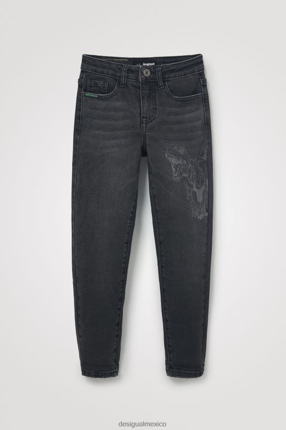 Desigual chico vaqueros bordados VZ26R01890 ropa