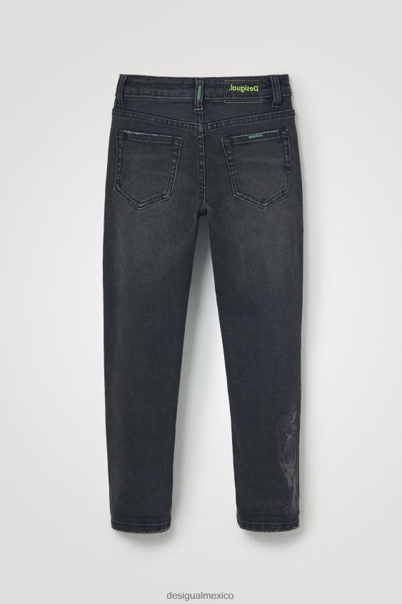 Desigual chico vaqueros bordados VZ26R01890 ropa