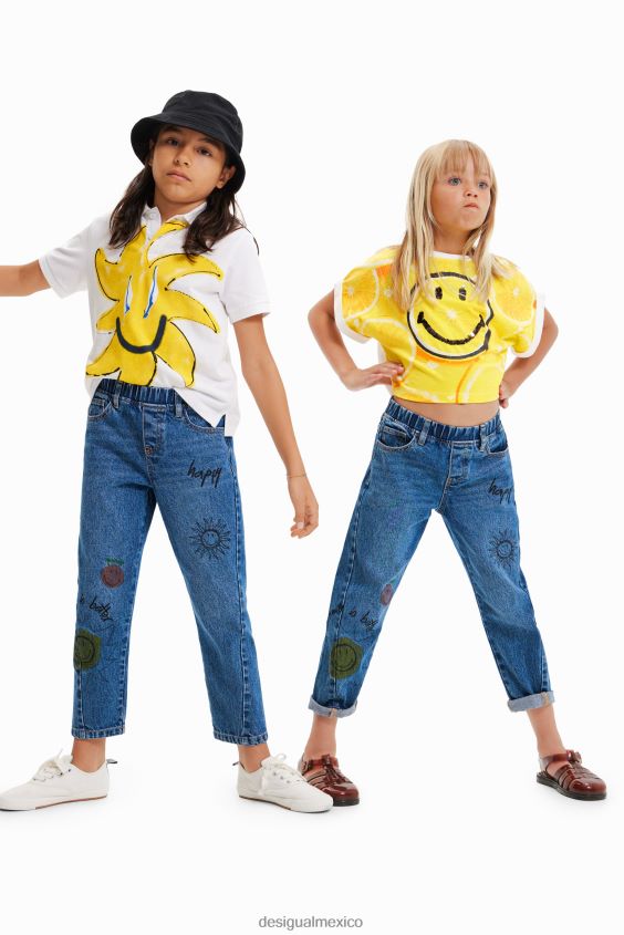 Desigual chico vaqueros sonrientes VZ26R01848 ropa