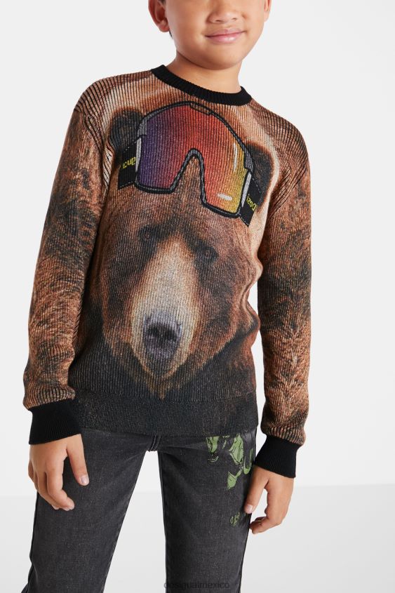 Desigual chico jersey de tricot con estampado integral VZ26R01876 ropa