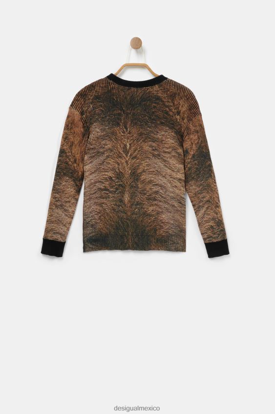 Desigual chico jersey de tricot con estampado integral VZ26R01876 ropa