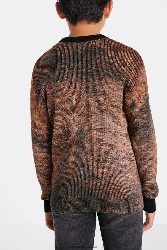 Desigual chico jersey de tricot con estampado integral VZ26R01876 ropa