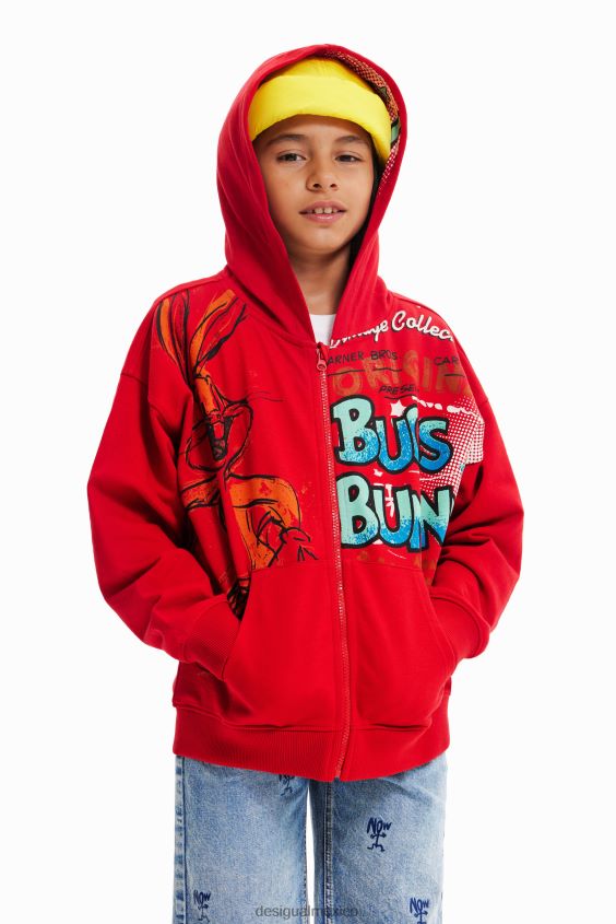 Desigual chico sudadera con capucha de bugs bunny VZ26R01785 ropa