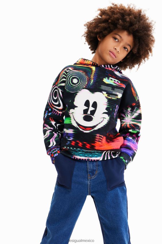 Desigual chico sudadera con capucha de mickey mouse VZ26R01700 ropa