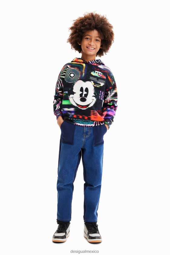 Desigual chico sudadera con capucha de mickey mouse VZ26R01700 ropa