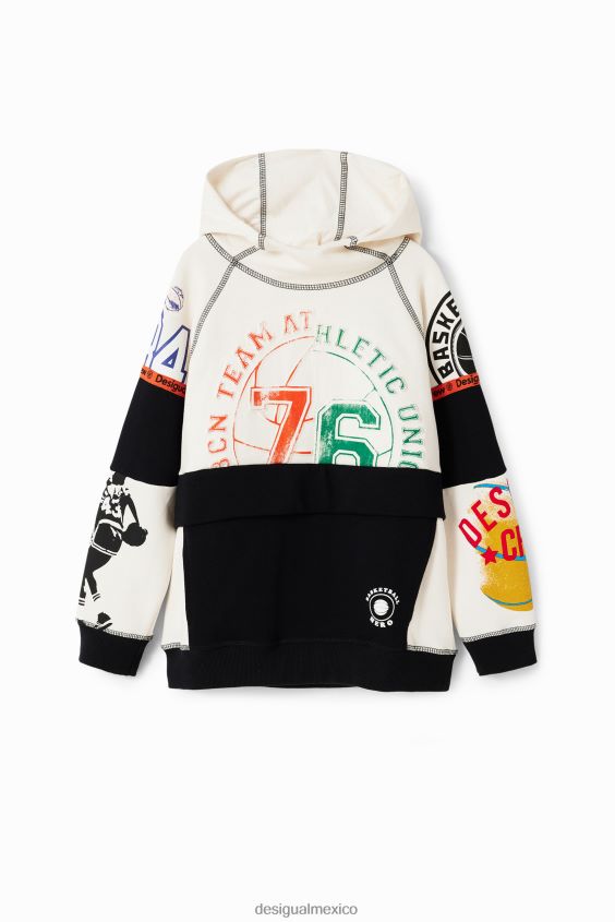 Desigual chico sudadera deportiva con patchwork VZ26R01701 ropa