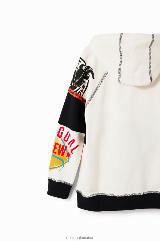 Desigual chico sudadera deportiva con patchwork VZ26R01701 ropa
