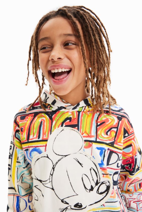 Desigual chico sudadera oversize de mickey mouse de disney VZ26R01735 ropa
